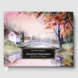Beerdigung Arched Bridge New England Landschaft Gästebuch