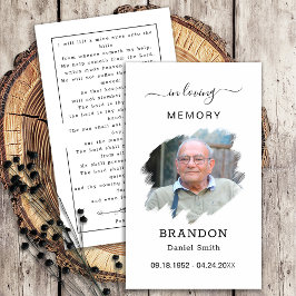 Beerdigung Beileid Foto Gedenkkarte Visitenkarte