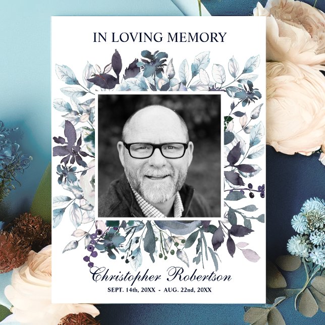 Beerdigung Beileid Gedicht Gebet Danke | Blau (Von Creator hochgeladen)