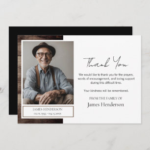 Beerdigung Danke Foto Einladung