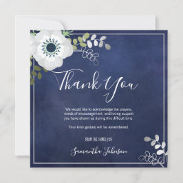 Beerdigung danke Ihnen Elegante Anemone Floral One