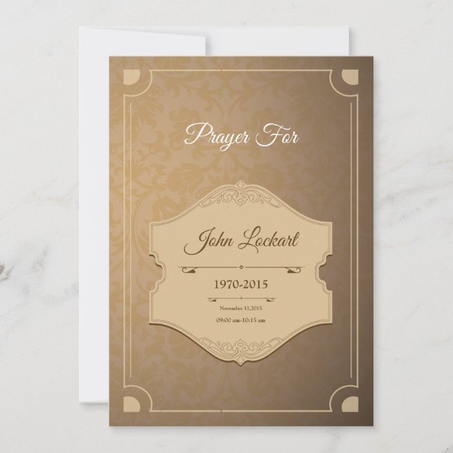 Beerdigung Danke Karte (Vorderseite)