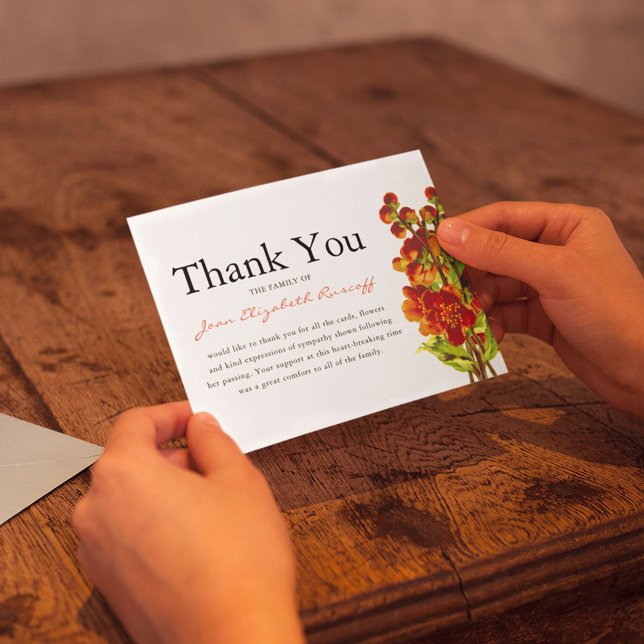 Beerdigung danke | Memorial Red Poppy (Von Creator hochgeladen)