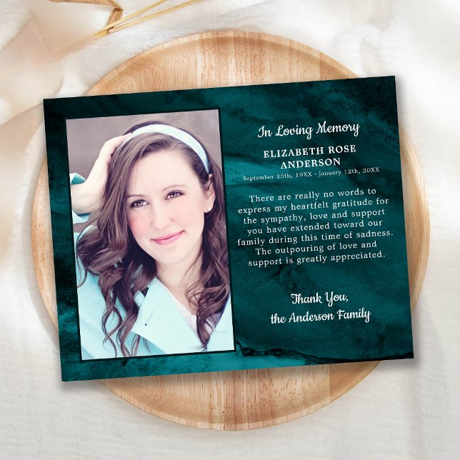 Beerdigung Dankeschön Card Beileid Foto Marmor (Von Creator hochgeladen)