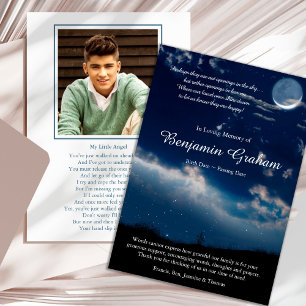 Beerdigung Dankeschön Karten   Himmlische Sterne