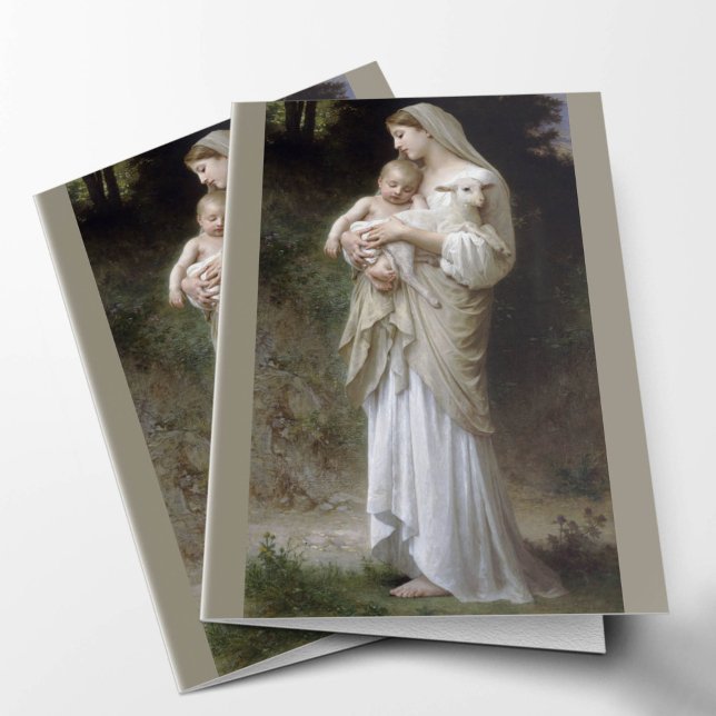 Beerdigung Dankeschön Karten | L'Innocence (L'Innocence Virgin Mary Condolence Sympathy Bereavement Funeral Thank You Card)