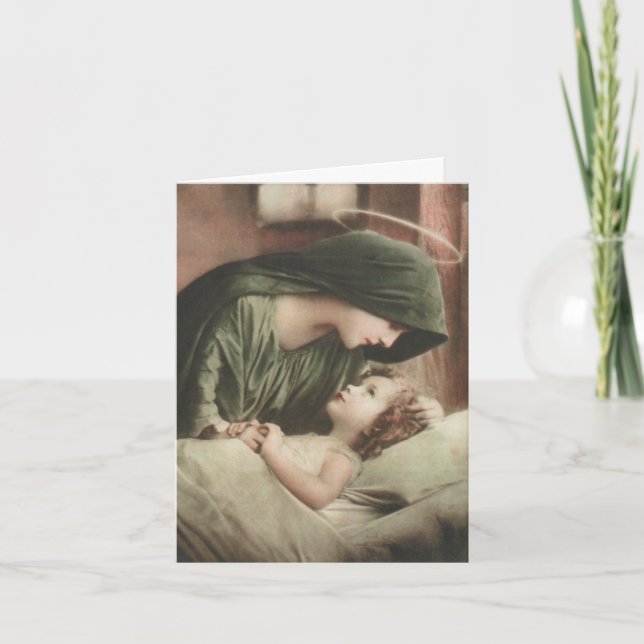 Beerdigung Dankeschön Karten | Mutter Mary 2 (Vorderseite)