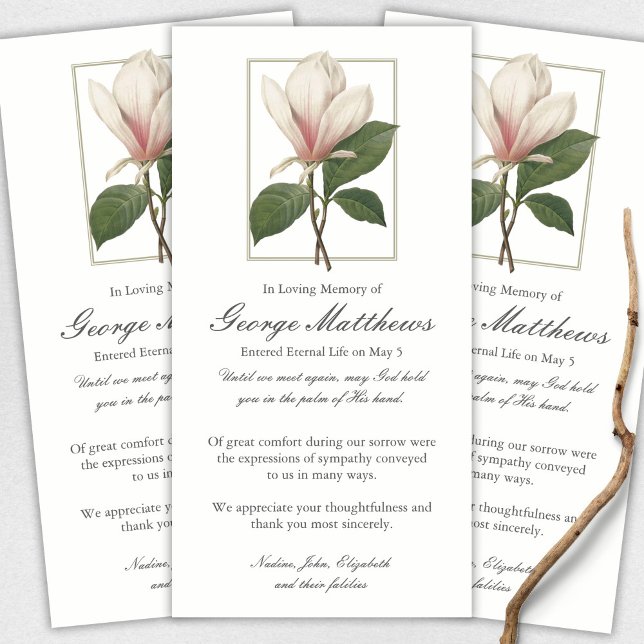 Beerdigung Dankeschön Karten | Sweet Antique Magno (funeral thank you cards, bereavement, elegant, simple, celebration of life, sympathy card)