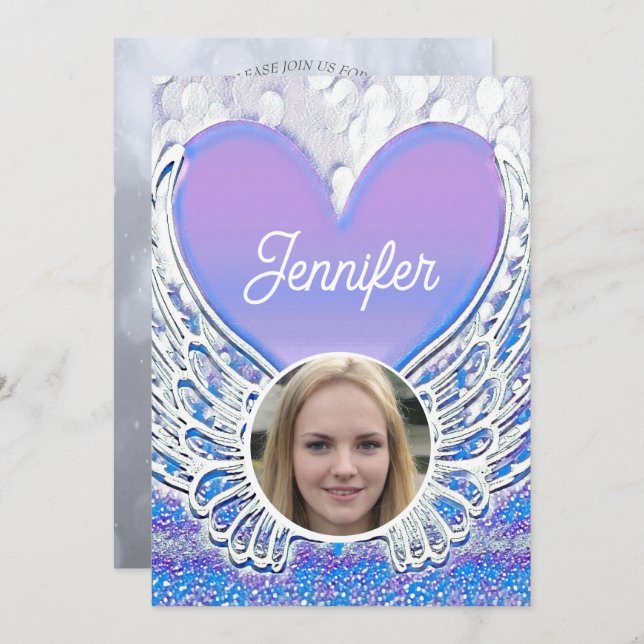 Beerdigung der lebenslangen Beerdigung Einladung (Vorne/Hinten)