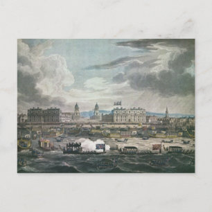 Beerdigung der späten Prozession Postkarte