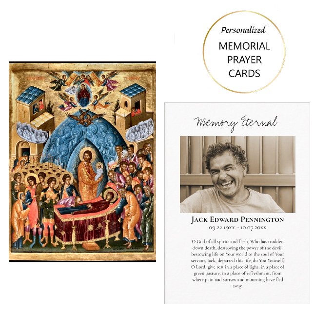 Beerdigung der Theotokos-Beerdigungskarte Platzkarte (Von Creator hochgeladen)