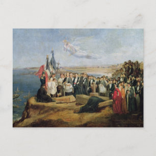 Beerdigung der Vicomte de Chateaubriand Postkarte