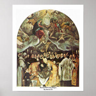 Beerdigung der Zählung Orgaz durch Greco EL Poster