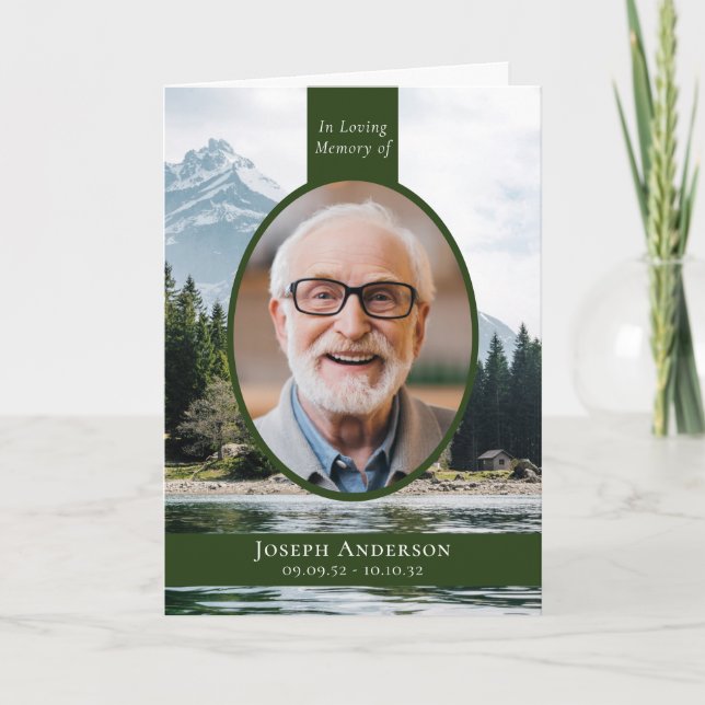 Beerdigung des Fotos Bergsee Programm (Vorderseite)