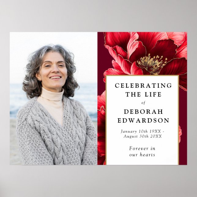 Beerdigung des Fotos durch Rote Flora Poster (Vorne)