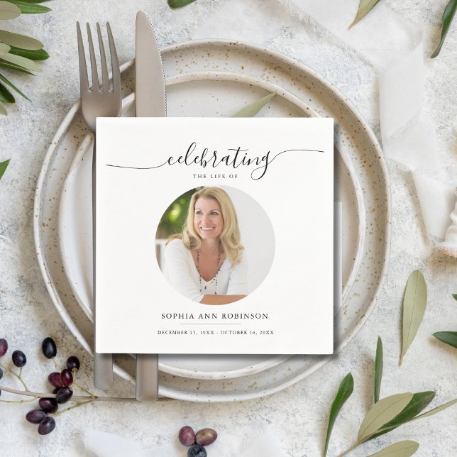 Beerdigung des Fotos zur Beerdigung des Lebens Serviette (Von Creator hochgeladen)