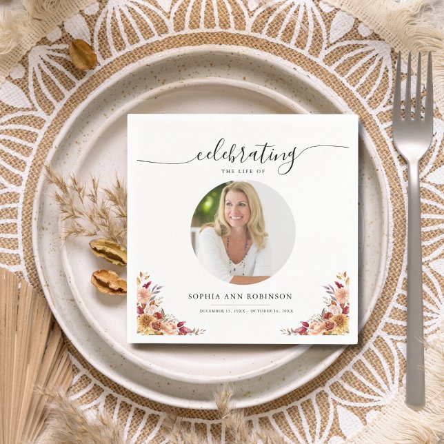 Beerdigung des Fotos zur Beerdigung des Lebens Serviette (Von Creator hochgeladen)