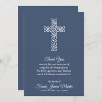 Beerdigung des Lebens Blau Danke