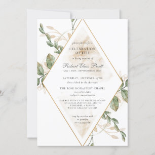 Beerdigung des Lebens im Grünen Einladung