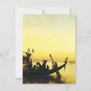 Beerdigung einer Mama am Nil durch Frederick Arthu Postkarte