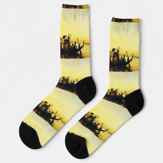 Beerdigung einer Mama am Nil durch Frederick Arthu Socken (Linkes Detail)