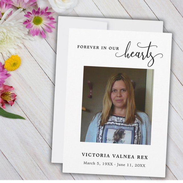 Beerdigung Foto Beileid Trauer Dankeschön Karte (Von Creator hochgeladen)