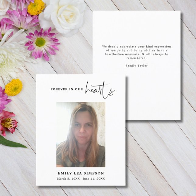 Beerdigung Foto Beileid Trauer Dankeschön Karte (Von Creator hochgeladen)