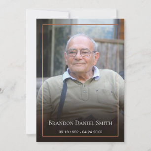 Beerdigung Foto Danke Karte