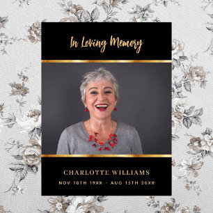 Beerdigung Foto-Gedenkveranstaltung Poster