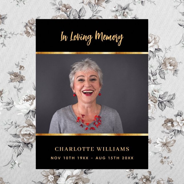 Beerdigung Foto-Gedenkveranstaltung Poster (Von Creator hochgeladen)