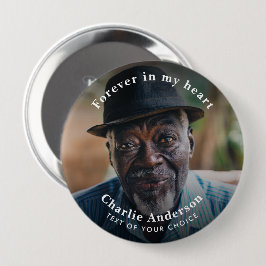 Beerdigung/Gedenkfeier Modernes Foto Tribute Custo Button