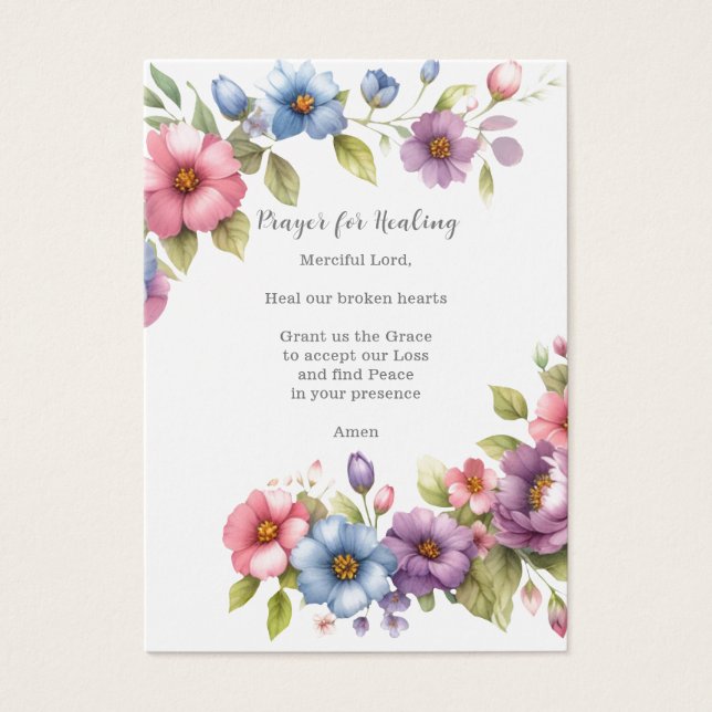 Beerdigung / Gedenkgebet zur Heilung (Vorderseite)