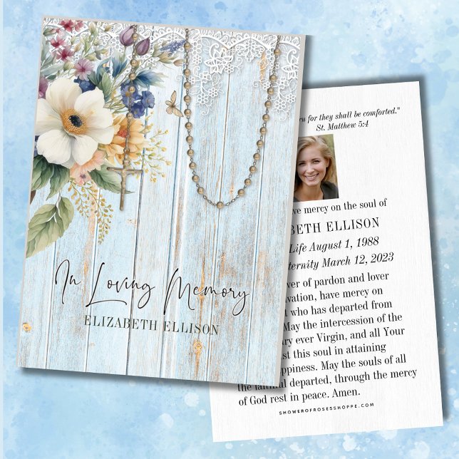 Beerdigung Gedenkstätte Gebet Rosary-Blume (Von Creator hochgeladen)