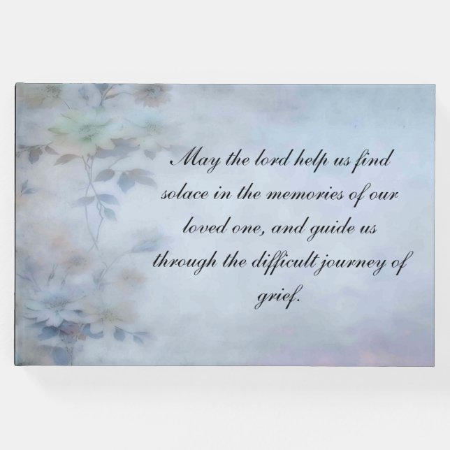 Beerdigung Guestbook Memorial Sentiments Gästebuch (Vorderseite)