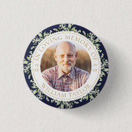 Beerdigung im Foto "Erinnerungsgrün" Button