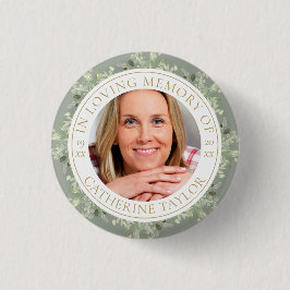 Beerdigung im Foto "Erinnerungsgrün" Button