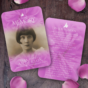 Beerdigung in liebevollem Gedächtnisgebet / Gedich