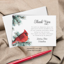 Beerdigung Kardinal Watercolor Vielen Dank