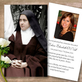 Beerdigung Katholische St Thérèse Gebet Sympathiek Visitenkarte