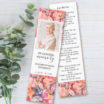 Beerdigung Lesezeichen Bright Floral