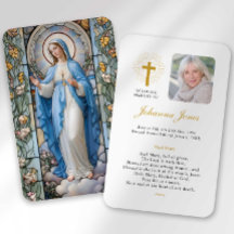 Beerdigung Loss Hail Mary Gebet Sympathie Karte