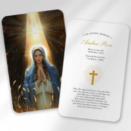 Beerdigung Loss Hail Mary Gebet Sympathie Karte