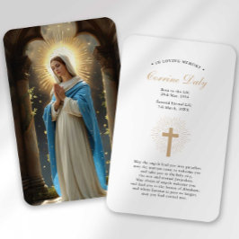 Beerdigung Loss Hail Mary Gebet Sympathie Karte
