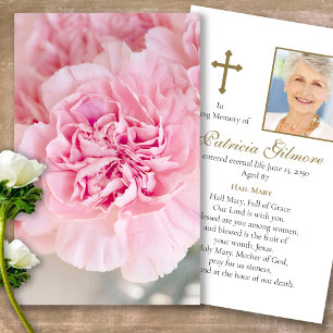 Beerdigung Loss Peony Memorial Gebet Sympathiekart