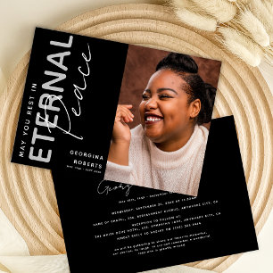 Beerdigung oder Gedenkdienst des ewigen Friedens Einladung