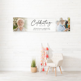 Beerdigung oder Gedenkfeier des 2-Foto-Lebens Banner