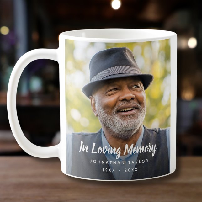 Beerdigung Personalisierter Gedenkfeier für kunden Kaffeetasse (Photo Memorial Coffee Mug)