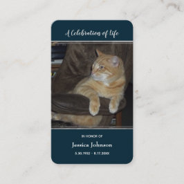 Beerdigung Pray Card mit 1 Foto Option Visitenkarte