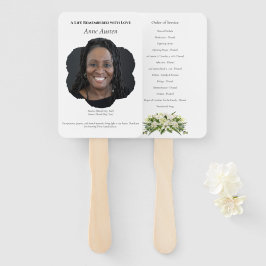 Beerdigung Programm Fan Spirituell & tröstend Fächer