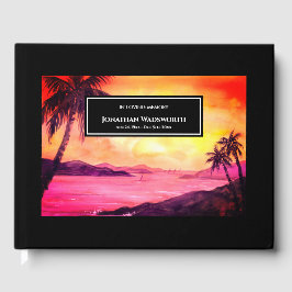 Beerdigung tropischer Sonnenuntergang Atmosphäre Gästebuch